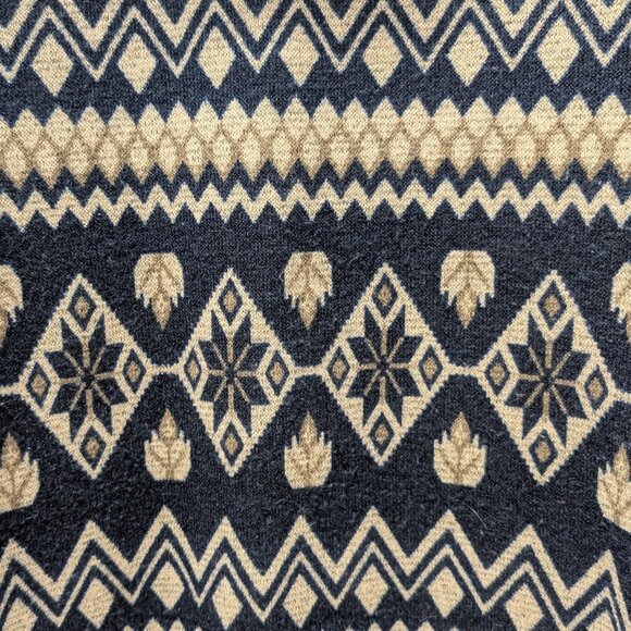 Vocal Hooded Geometric Diamond Knit Tunic w/ Kangaroo Pocket - Picture 9 of 10